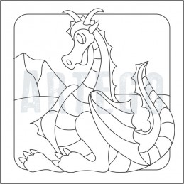 Obrázek k pískování - drak